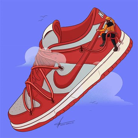 off white dunk low drawing